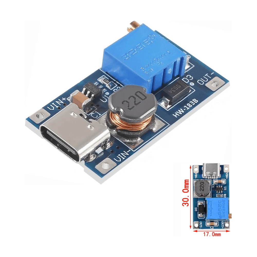 MT3608 DC-DC Step Up Boost Converter Module with USB
